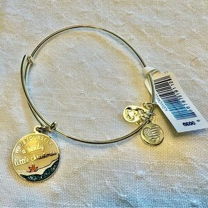 Alex and Ani Silver Christmas Charm Bracelet